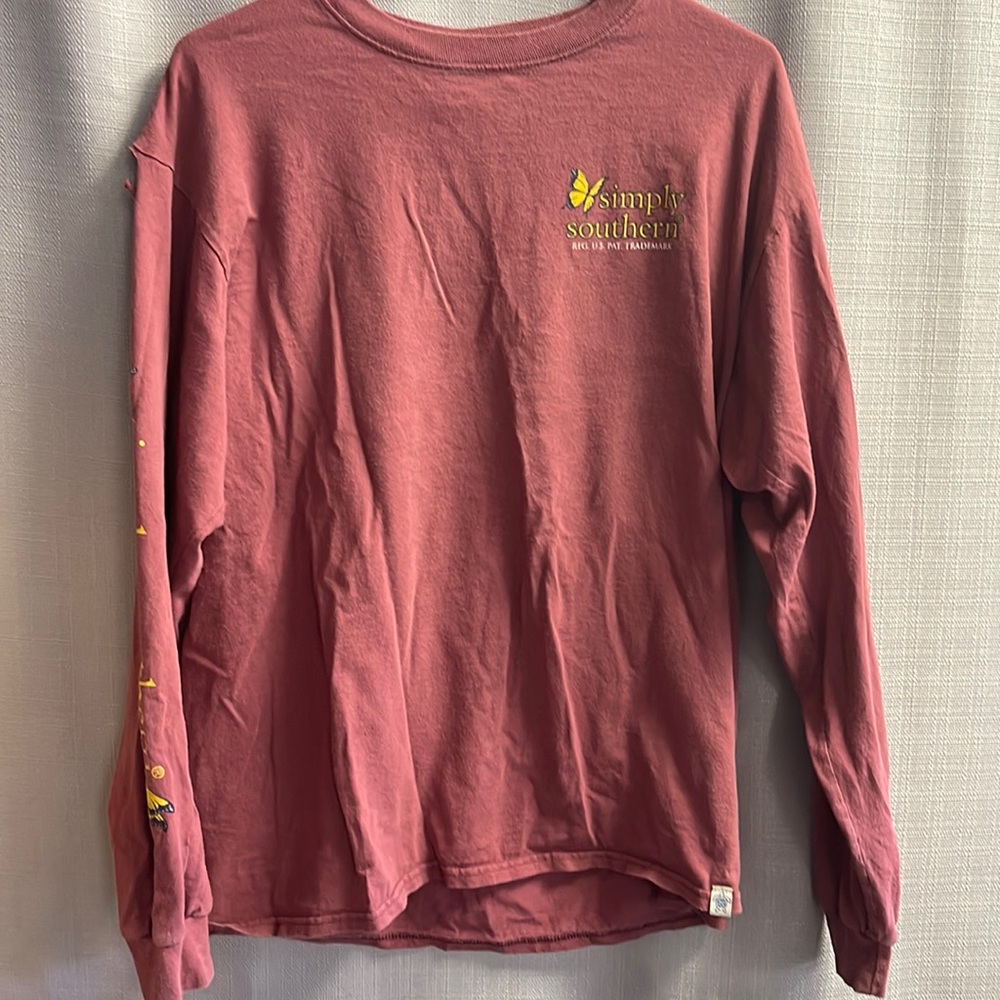 Maroon simply southern long sleeve shirt